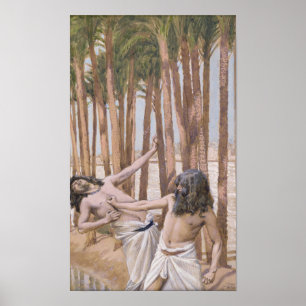 Poster Tissot - Moïse tue un Égyptien 1896