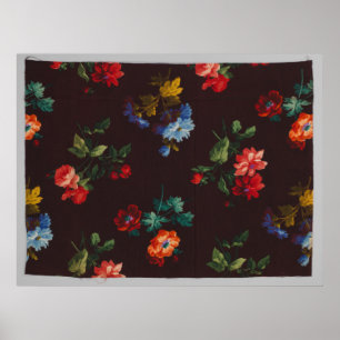 Poster Tissu de fleurs