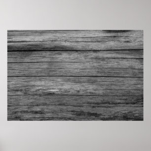 Poster Tissu de grain gris de bois