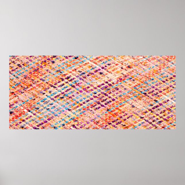 Poster Tissu tissé tisser un fil large (Devant)