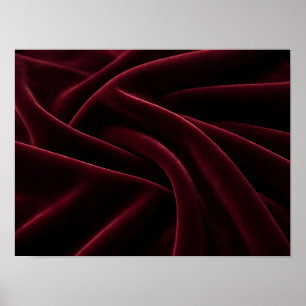Poster Tissu Velours Bourguignon Profond Pli Texture