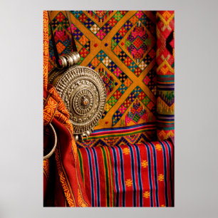 Poster Tissus, Bhoutan