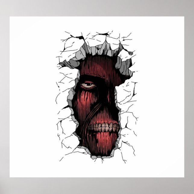 Poster Titan au mur (Devant)