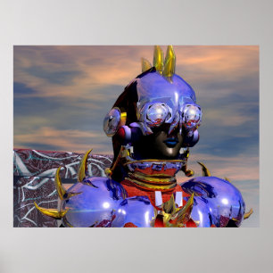 Poster TITAN, CYBORG PORTRAIT Science-fiction Scifi