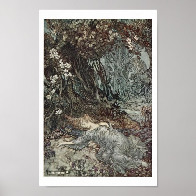 Poster Titania Asleep (Devant)