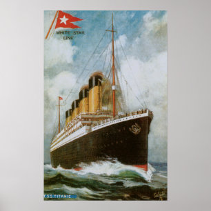 Poster Titanic en mer (sans frontière)