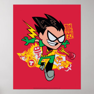 Poster Titans Ados, partez !   Robin's Arsenal Graphic
