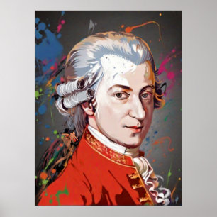 Poster Titans of Music : Mozart