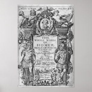 Poster Titlepage 'à l'ensemble des travaux de Homer