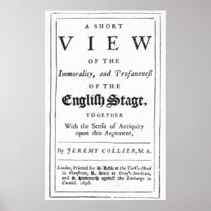 Poster Titlepage bordered by a chronological series