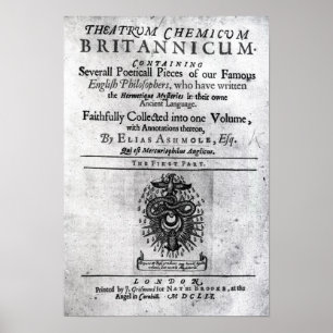 Poster Titlepage 'Theatrum Chemicum Britannicum