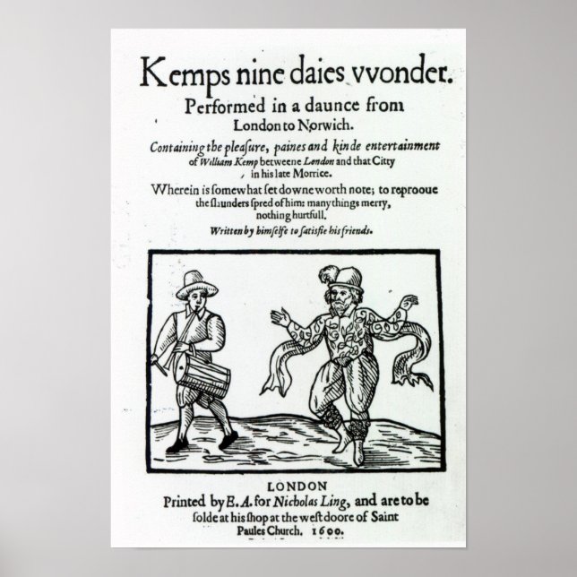 Poster Titre à William Kemp's (Devant)