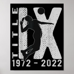 Poster Titre IX e anniversaire Amendements américains sur
