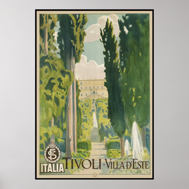 Poster Tivoli Villa d'Este (Devant)