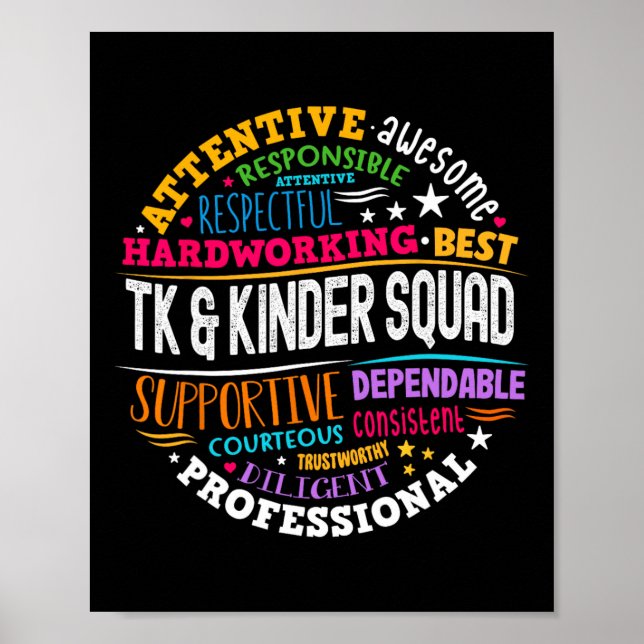 Poster Tk Et Kinder Squad Transitoire Enseignement De Mat (Devant)