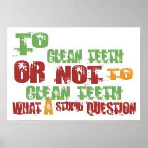 Poster To Clean Teeth