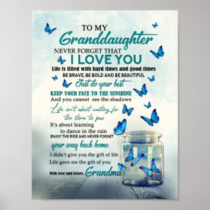 Poster To my granddaughter