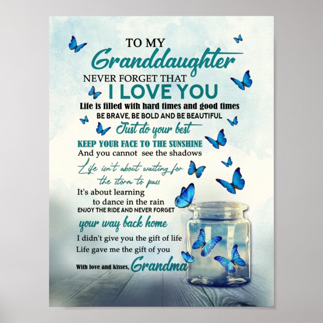 Poster To my granddaughter (Devant)