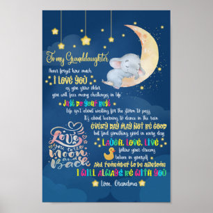 Poster To my granddaughter