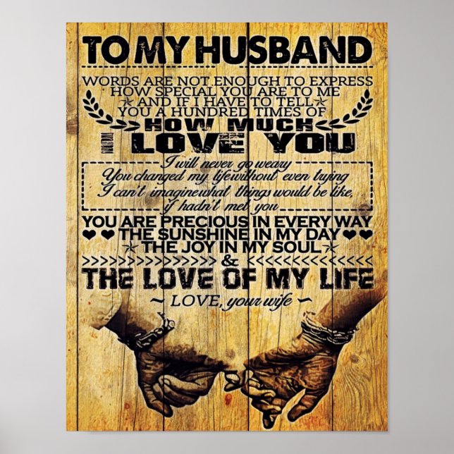 Poster To My Husband | My Husband | Letter For Him | (Devant)