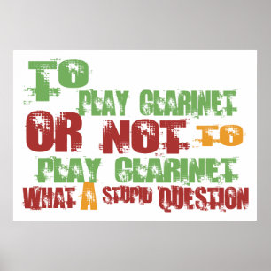 Poster To Play Clarinet