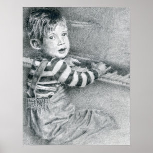 Poster Toddler Boy at Piano