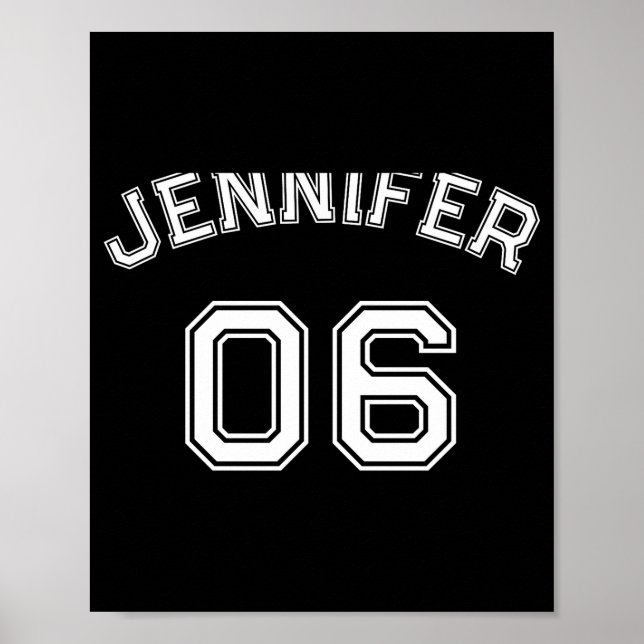 Poster Toddler Girl Name Jersey Number Srts Nk Cotton Tod (Devant)