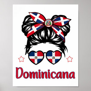Poster Toddler Girl République Dominicaine Chemise Drapea
