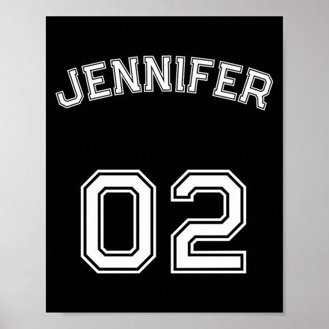 Poster Toddler Teen Girl Name Jersey Number Nk Srts  (Devant)