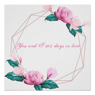 Poster Toi et moi 365 jours en amour
