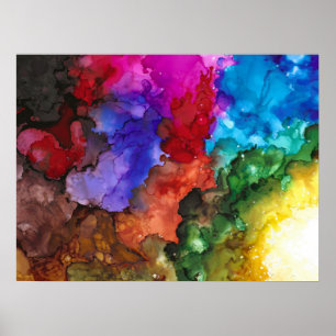Poster Toile colorée COVID-19 Pandémique 24"x1 8" Imprime