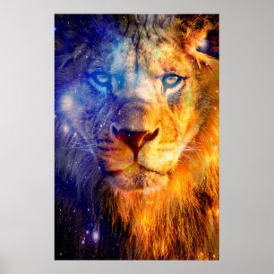 Poster Toile de Lion Heavens