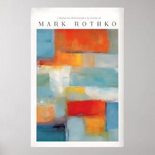 Poster Toile de Rothko Abstraction de Couleur Peinture Mo