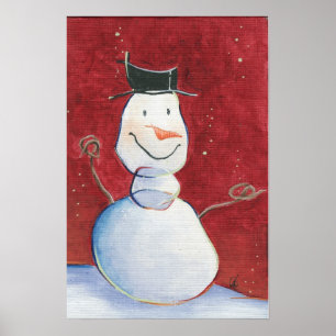 Poster Toile de Snowman