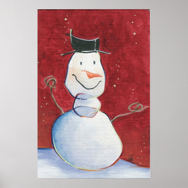 Poster Toile de Snowman (Devant)