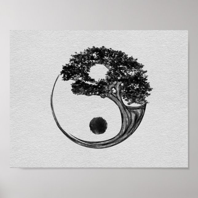 Poster Toile de Yin Yang (Devant)