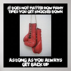 Poster Toile inspirée de boxe