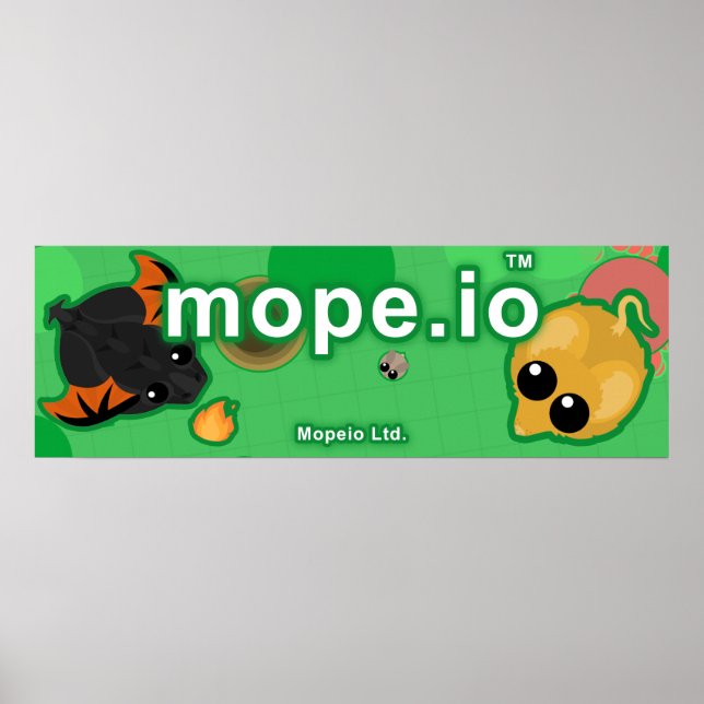 Poster Toile officielle Mope.io (Devant)
