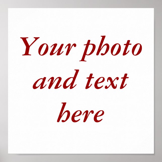 Poster Toile personnalisée de 11 po x 11 po (Devant)