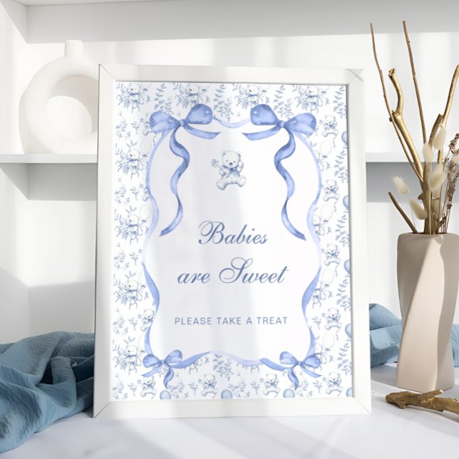 Poster Toile Teddy Bear Baby are Sweet Take a Treat (Créateur téléchargé)
