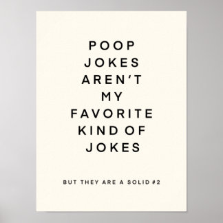 Poster Toilette blague art toile imprimé
