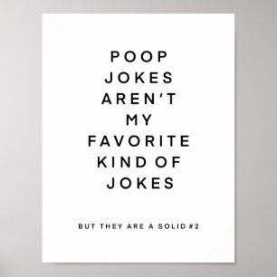 Poster Toilette blague art toile imprimé