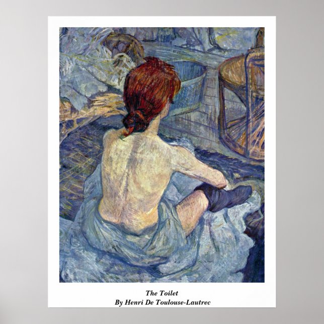 Poster Toilettes, De Henri De Toulouse-Lautrec (Devant)