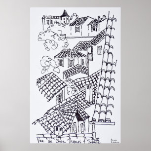 Poster Toits de Marseille, France