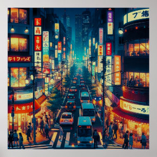 Poster Tokyo en mouvement