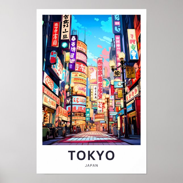Poster Tokyo - Japon Imprimer les voyages (Devant)