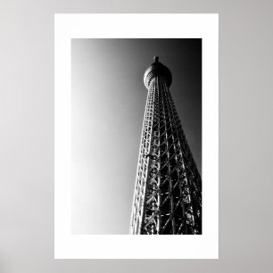 Poster Tokyo Skytree (noir et blanc)