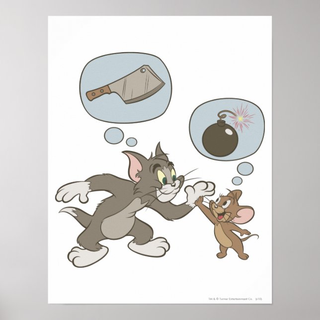 Poster Tom et Jerry Evil Thoughts (Devant)