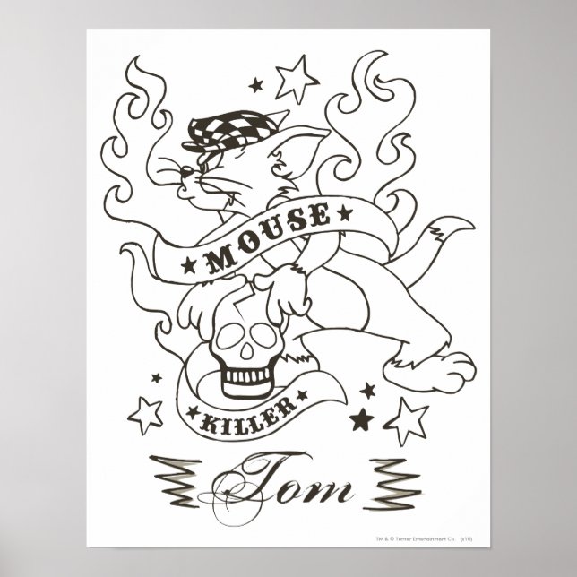 Poster Tom Souris Tueur Tatouage 1 (Devant)