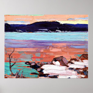 Poster Tom Thomson - Paysage avec neige